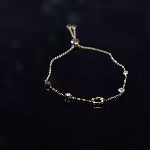 COACH SIGNATURE CRYSTAL SLIDER BRACELET C9449 GLD - Picture 4 of 7